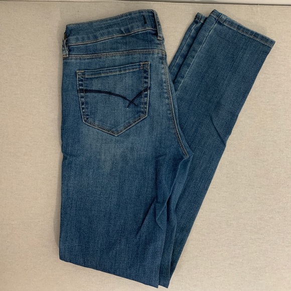 Bullhead Black Skinny Blue Jeans Size 7 - Picture 4 of 5